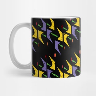 Colorful Random Shapes Pattern Mug